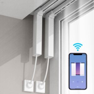 Sensible House Motorized Electrical Curtain Motor with Tuya WiFi, Distant Management, Suitable with Google House and Alexa